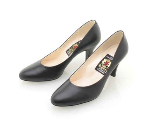 ミハマ　スェード　黒パンプス　撥水加工 ミハマ MIHAMA パンプス （黒） -ファッション通販 FASHION WALKER